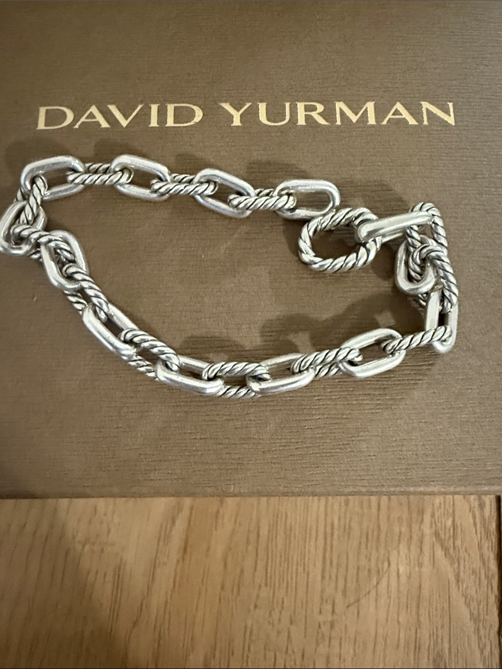 David Yurman Sterling Rope-Link Bracelet in Silver Tone